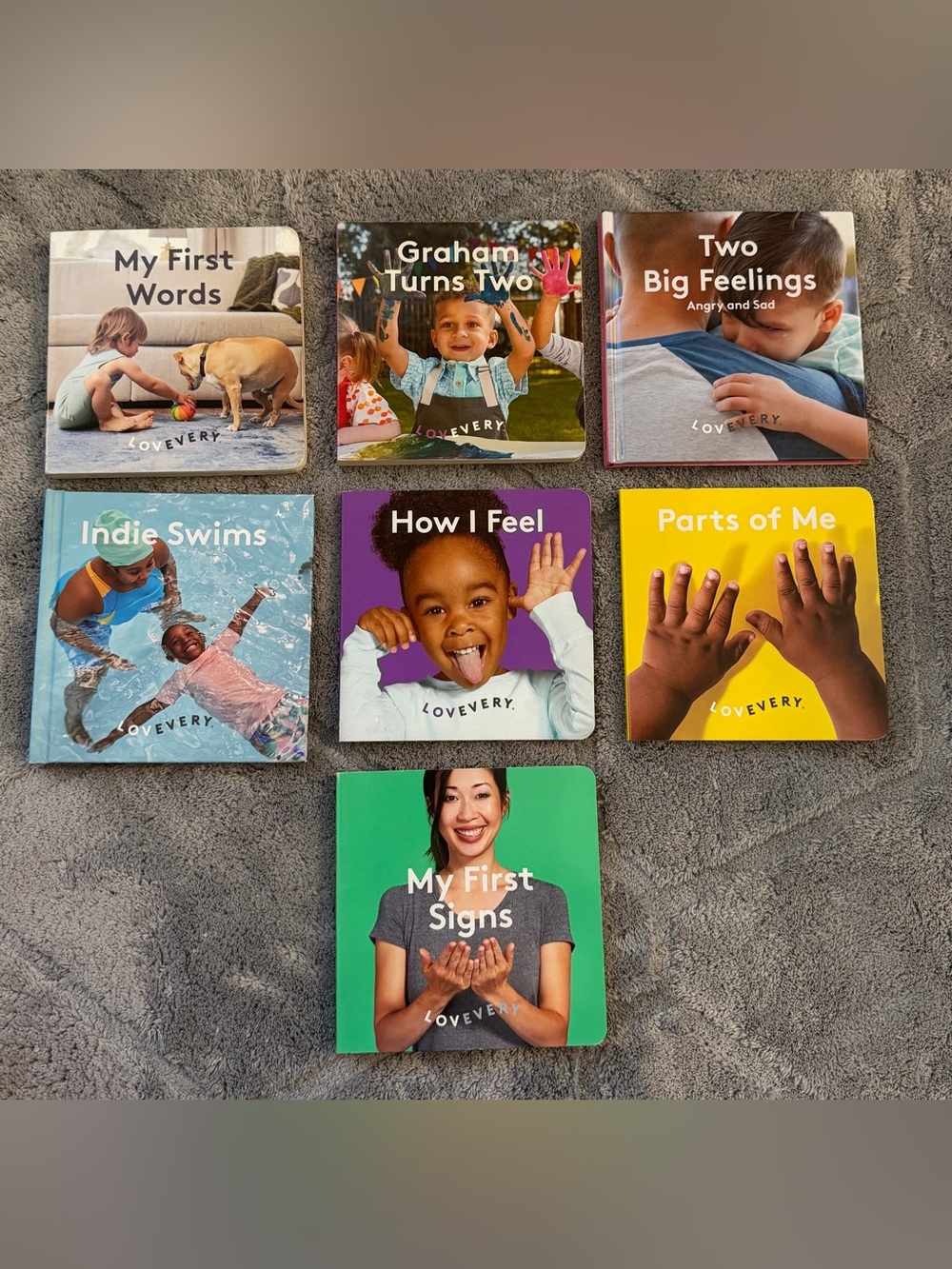 Lovevery Illustrated Board Book - Parenting Picture Books - Lot Of 7